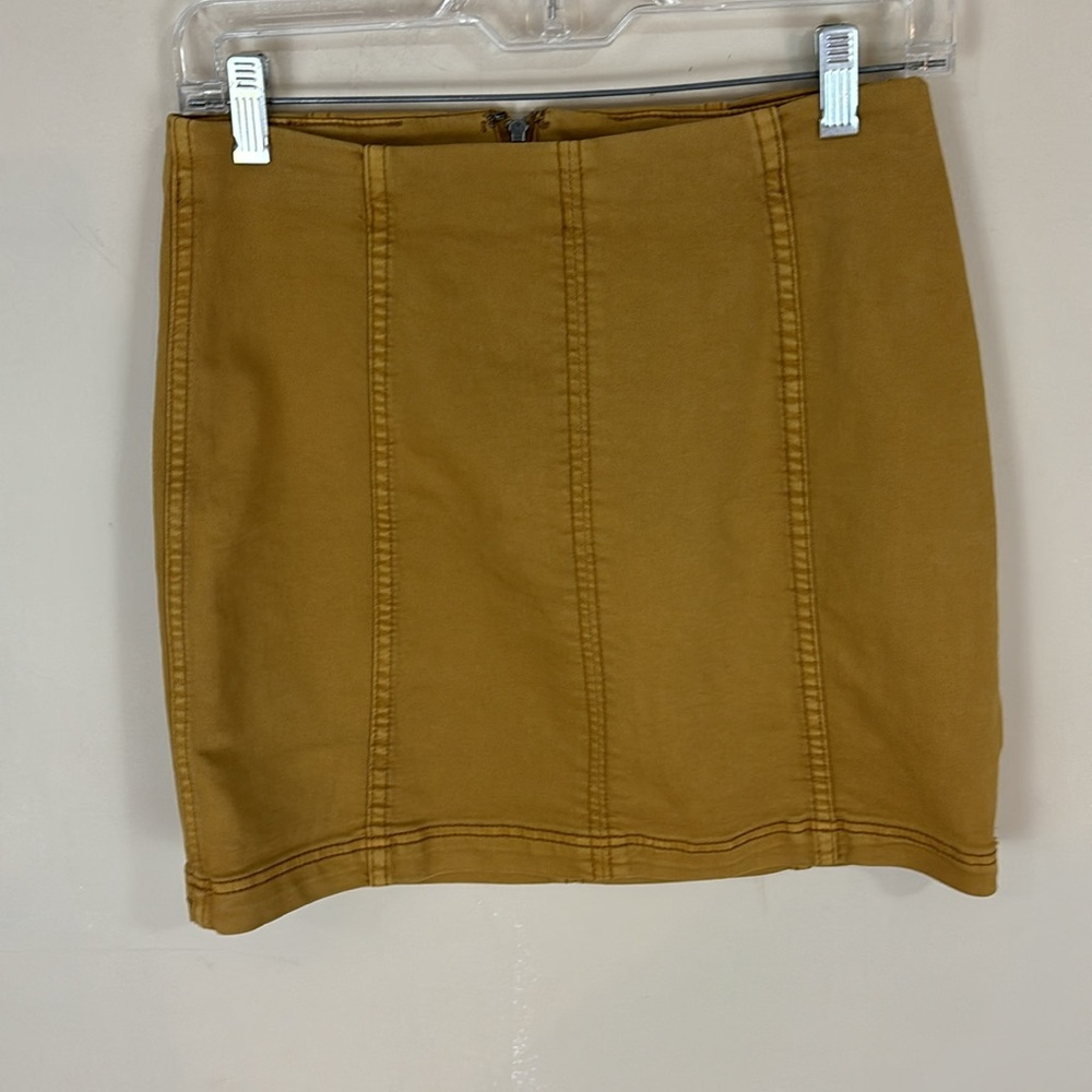 Free People Gold Fields Skirt Size 6